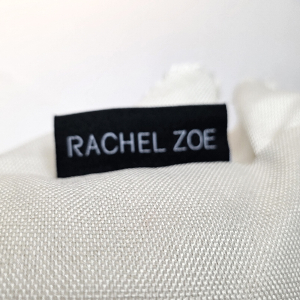Rachel Zoe x Geneva Home Fifth Avenue Floral Embroidered Linen Accent Pillow - Picture 5 of 8